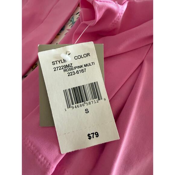 NWT Danny and Nicole Rose Pink Floral Midi Dress w/ Jacket Women's Size Small - Picture 2 of 5